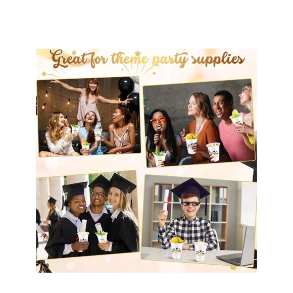 36 Pcs 2025 Graduation Plastic Cups 16 oz Congrats Grad Stadium Cups Bulk... - Picture 3 of 7